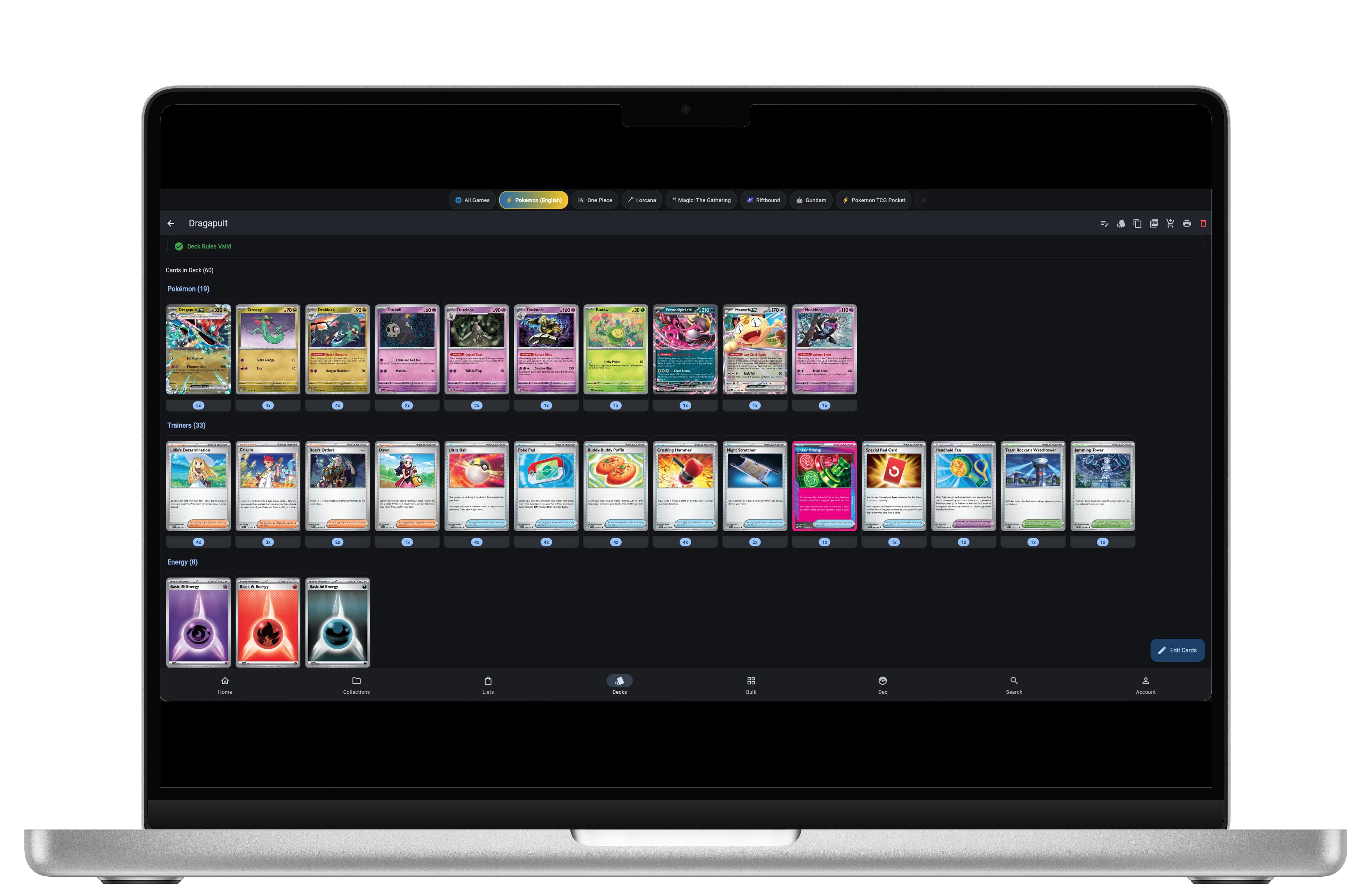Deck Builder & Design Mode